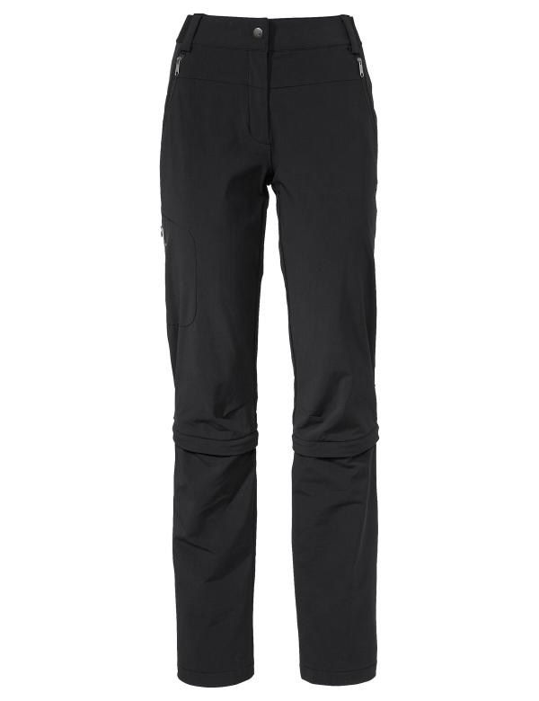 VAUDE Women's Farley Stretch Capri T-Zip Pants III black Gr&ouml;&szlig; 36