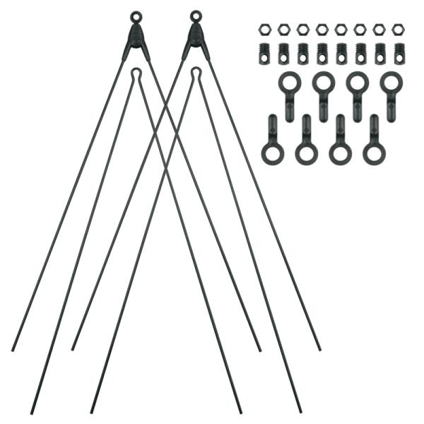 SKS BLUEMELS 26" - 29" - ASR- / V-Streben Set, schwarz schwarz 