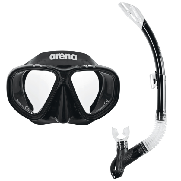 Arena Premium Snorkeling Set one size black/clear/black Unisex