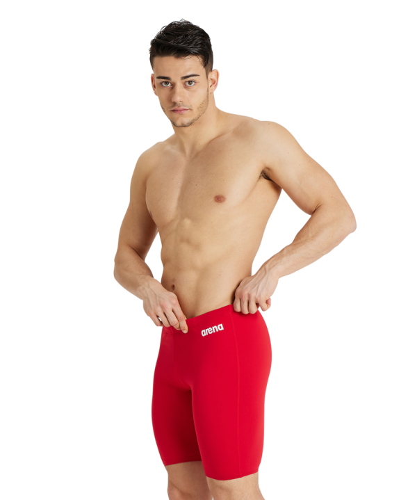 Arena M Team Swim Jammer Solid D 2 red/white Herren
