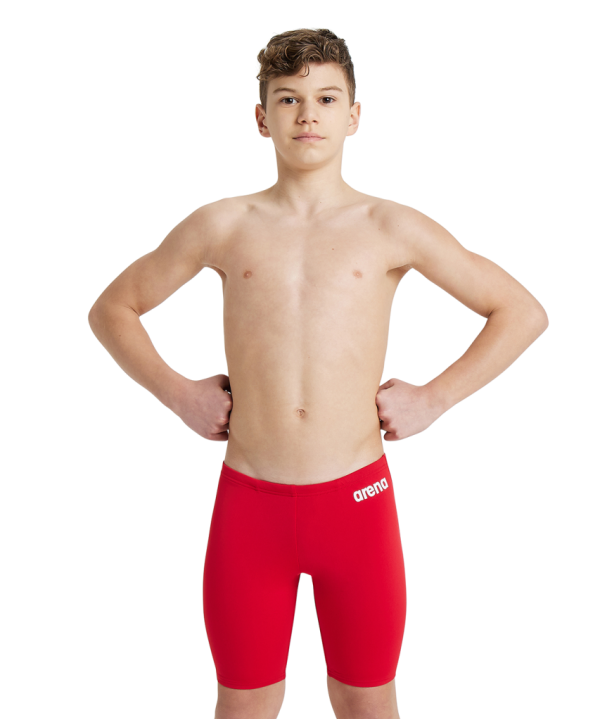 Arena B Team Swim Jammer Solid 164 red/white Jungen