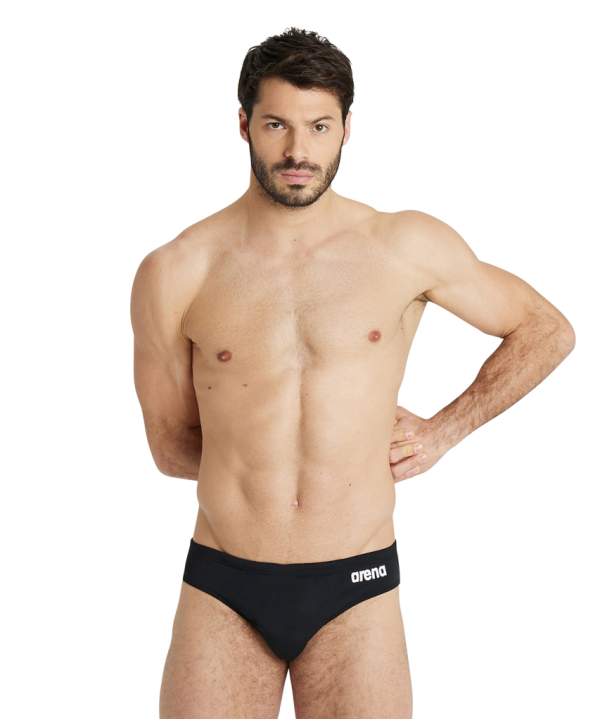 Arena M Team Swim Briefs Solid D 4 black/white Herren