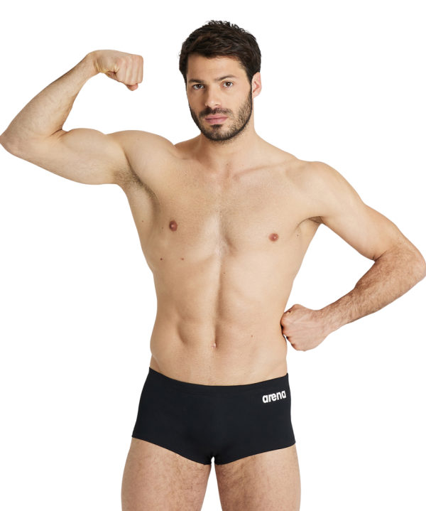 Arena M Team Swim Low Waist Short Solid D 2 black/white Herren