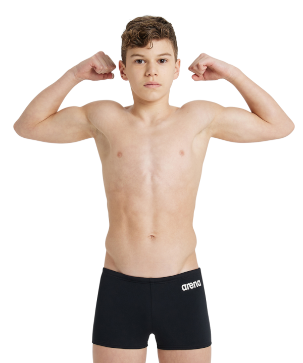 Arena B Team Swim Short Solid 164 black/white Jungen
