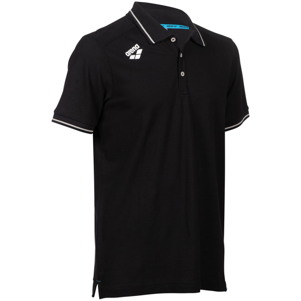 Arena Team Poloshirt Solid Cotton XXL black Unisex