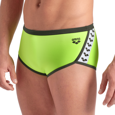 Arena M Arena Icons Swim Low Waist Short Solid D 4 artic lime/dark sage Herren Produktbild 1