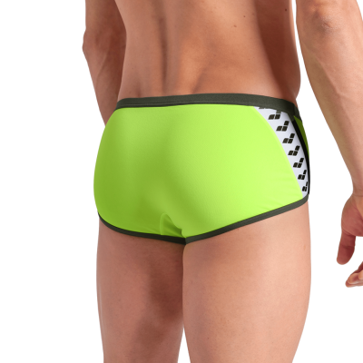 Arena M Arena Icons Swim Low Waist Short Solid D 4 artic lime/dark sage Herren Produktbild 2