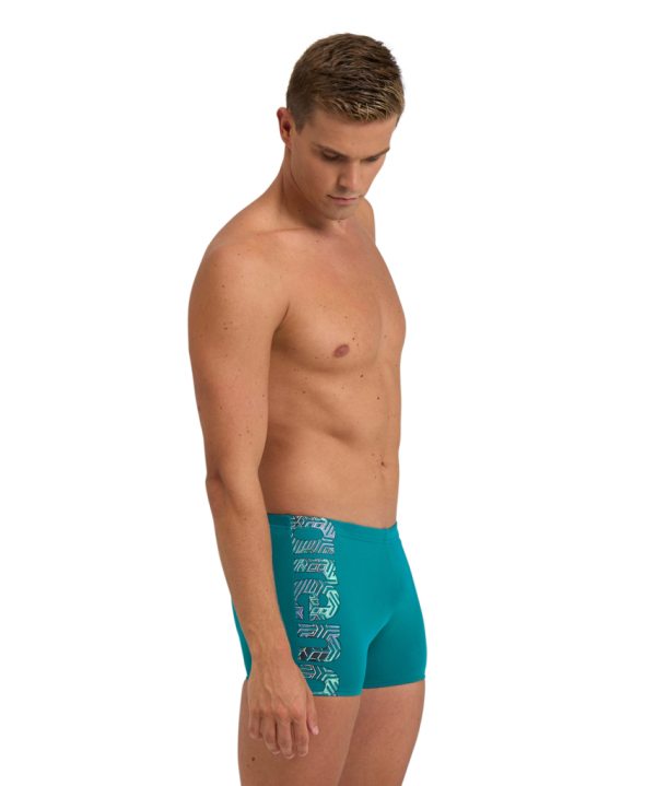 Arena M Arena Kikko Pro Swim Short Graphic D 7 green lake Herren
