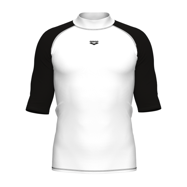 Arena M Arena Rash Vest S/S Graphic S white/black Herren