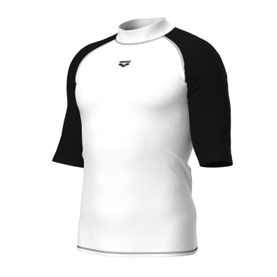 Arena M Arena Rash Vest S/S Graphic S white/black Herren Produktbild 1