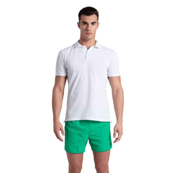 Arena M Poloshirt Solid Cotton Piquet M white/white Herren