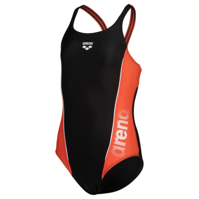 Arena G Thrice Jr Swim Pro Back One Piece R 128 black/calyspo coral/white M&auml;dchen Produktbild 1