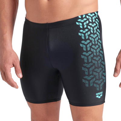 Arena M Arena Kikko V Swim Mid Jammer Graphic D 6 black/water Herren Produktbild 1
