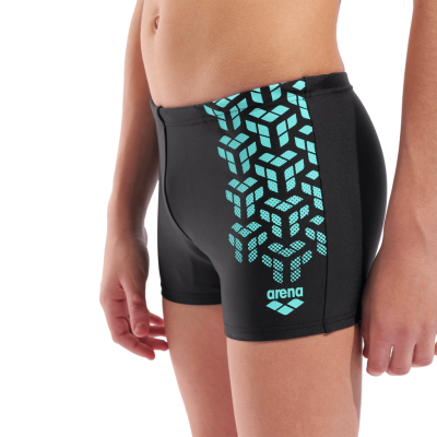 Arena B Arena Kikko V Swim Short Graphic 116 black/water Jungen Produktbild 1