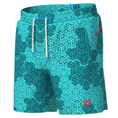 Arena M Beach Boxer Allover Printed Pro_File XL water multi/fluo red Herren Produktbild 1