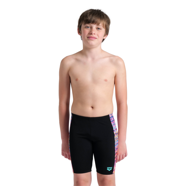 Arena B Arena Ondulation Swim Jammer 128 black/multi violet Jungen