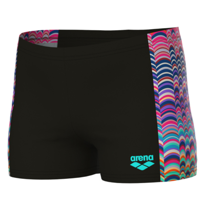 Arena B Arena Ondulation Swim Short 128 black/multi violet Jungen Produktbild 1