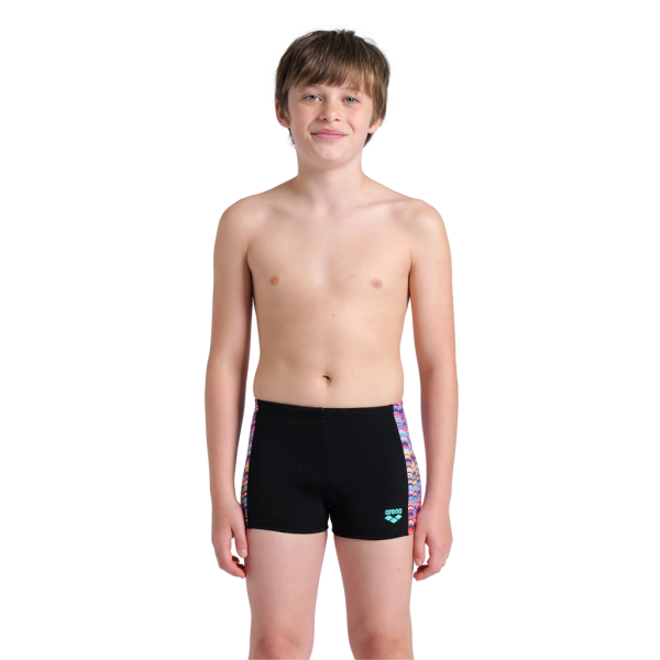 Arena B Arena Ondulation Swim Short 164 black/multi violet Jungen