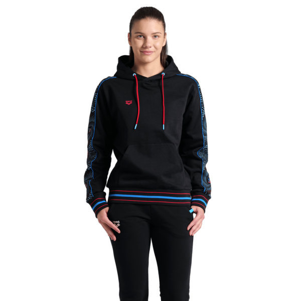 Arena Arena Fireflow Hooded Sweat Inserts L black/black multi Unisex