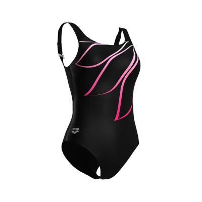 Arena W Arena Swimsuit Giorgia Squared Back C Cup D 38 black Damen Produktbild 2