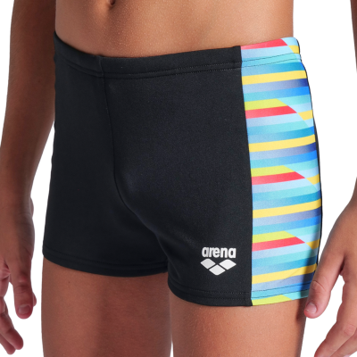 Arena B Arena Racing Stripe Swim Short 164 black/black multi Jungen Produktbild 1