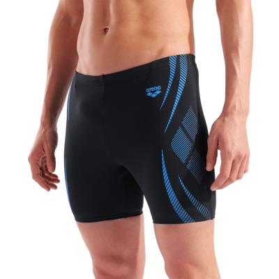 Arena M Arena Poseidonia Swim Mid Jammer D 4 black/turquoise Herren Produktbild 1