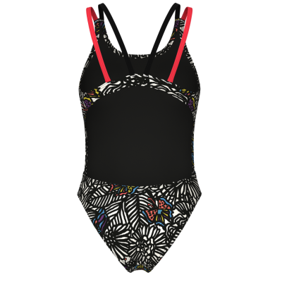 Arena W Arena Colors Book Swimsuit Swim Tech Multi D 40 multi black/black/bright coral Damen Produktbild 1