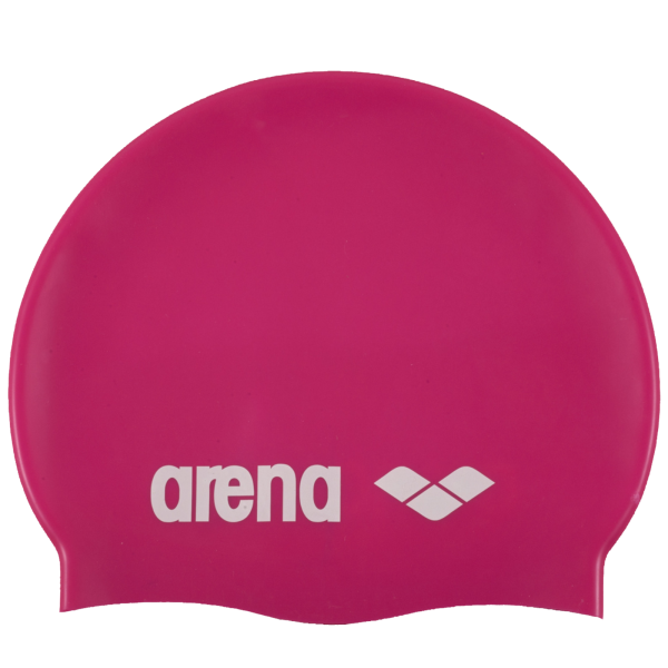 Arena Classic Silicone Cap one size fuchsia/white Unisex