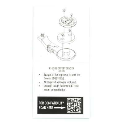 K-Edge K-EDGE Garmin EDGE 1050 Off-Set Spacer one size black Produktbild 1