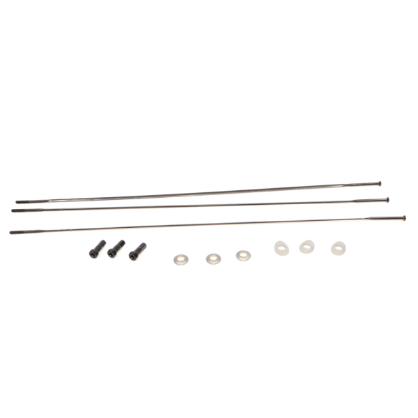 Zipp Spoke and Nipple 260mm CX-Ray Straight Pull Qty 3 one size black