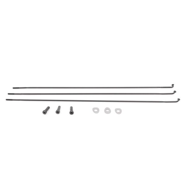 Zipp Spoke and Nipple 234mm CX-Ray J-Bend TCX Qty 3 one size black