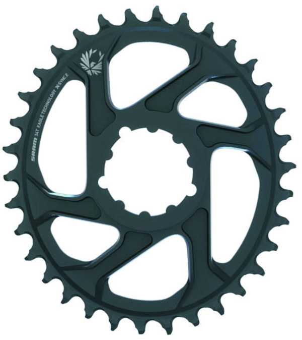SRAM Chainring Eagle Oval X-Sync2 DM 6mm Offset 36T black