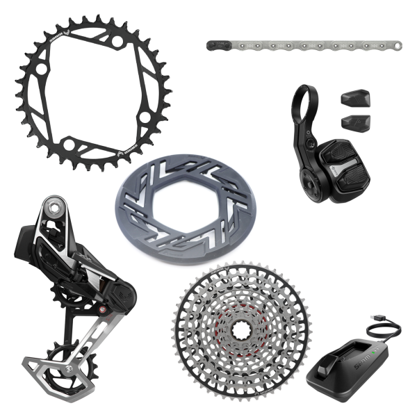 SRAM Groupset XX Eagle AXS Transmission 104BCD 34T black/silver