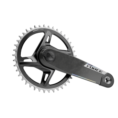 Quarq MY26 Power Meter Crankset Spindle Force XPLR AXS Wide 1x DUB 165mm/42t black/iridescent Produktbild 2