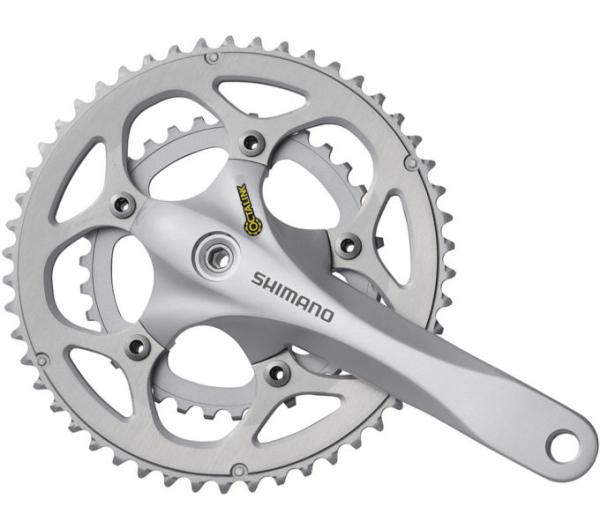 SHIMANO Kurbelgarnitur FC-R345 9-fach 170 mm 50-34 Z&auml;hne Silber