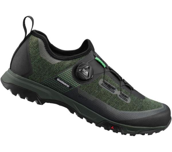 SHIMANO SHIMANO Fahrradschuhe ET701 Herren/Damen MTB FLATPEDAL Gr&ouml;&szlig;e 38 Gr&uuml;n