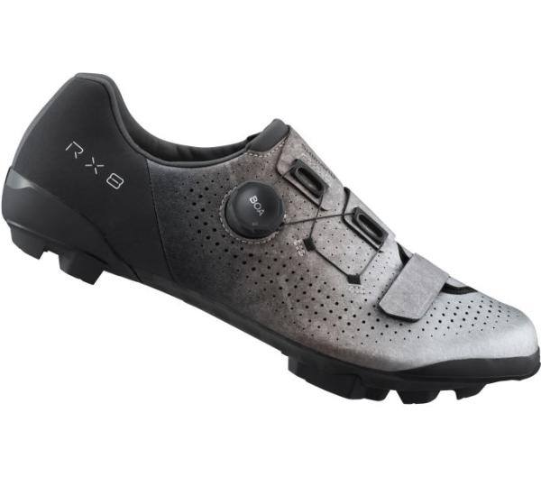 SHIMANO SHIMANO Fahrradschuhe RX801 Herren/Damen Gravel SPD Gr&ouml;&szlig;e 45 Silber