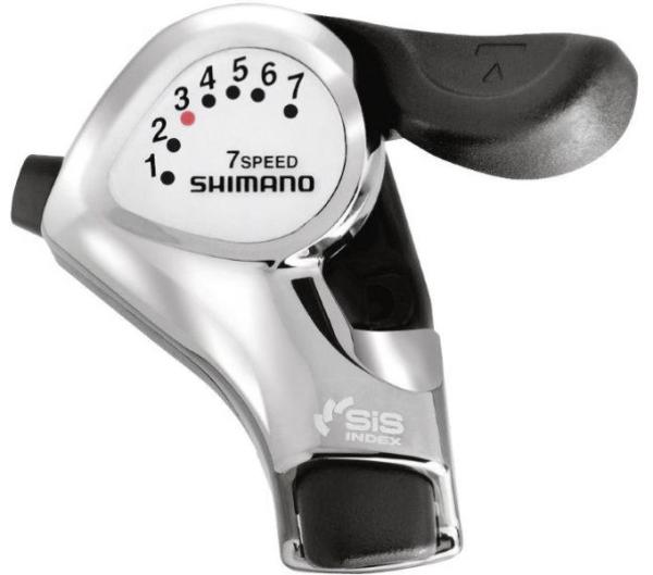 SHIMANO Schalthebel TOURNEY SL-FT55 7-fach Rechts Schelle