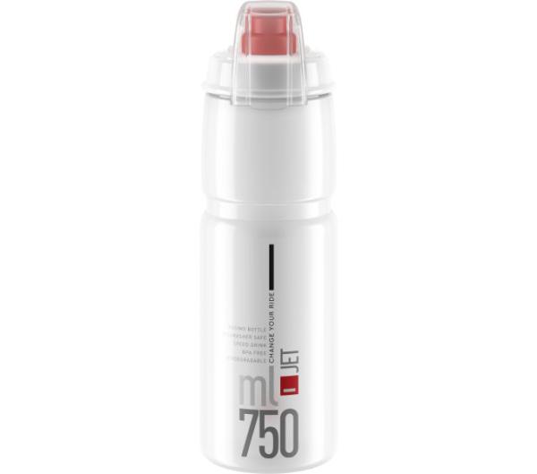 ELITE ELITE Trinkflasche Jet Plus Transparent-Rot 750 ml