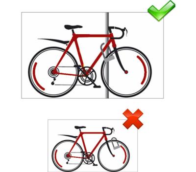 Master Lock B&uuml;gelschloss 8195LW Rot 13 mm x 280 mm x 110 mm Schl&uuml;ssel Produktbild 3