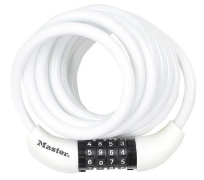 Master Lock Kabelschloss 8221 4er Pack 8 mm x 1800 mm Zahlenkombination einstellbar Produktbild 5