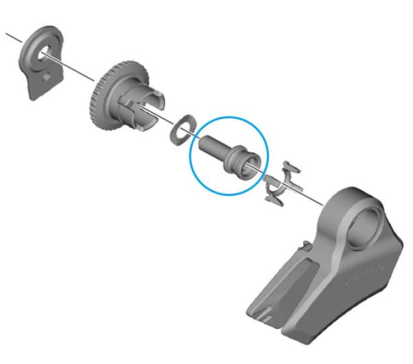 SHIMANO Befestigungsschraube F&uuml;hrung SHIMANO E-BIKE SYSTEMS CD-EM800 (55 mm Kettenlinie)