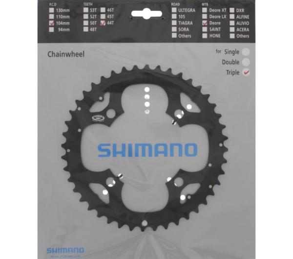 SHIMANO Kettenblatt DEORE FC-M531, FC-M532, FC-M533, FC-M542 44 Z&auml;hne