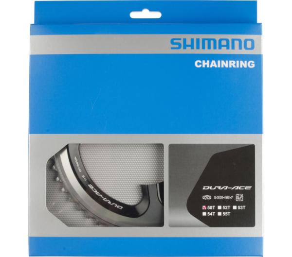 SHIMANO Kettenblatt DURA-ACE FC-9000 50 Z&auml;hne Silber/Schwarz