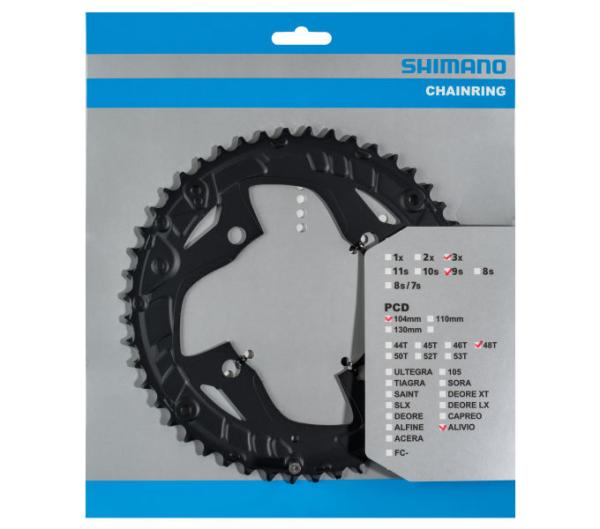 SHIMANO Kettenblatt ALIVIO FC-T4010 48 Z&auml;hne