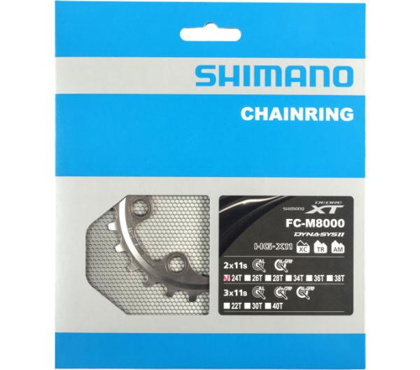 SHIMANO Kettenblatt DEORE XT FC-M8000 24 Z&auml;hne